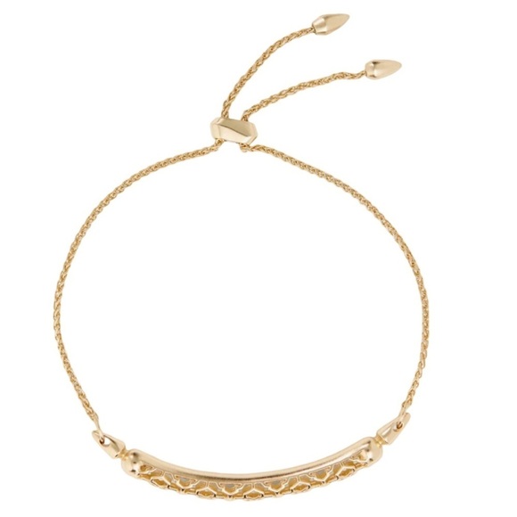 KENDRA SCOTT • Gold Gilly Adjustable Slider Bracelet - Picture 3 of 5